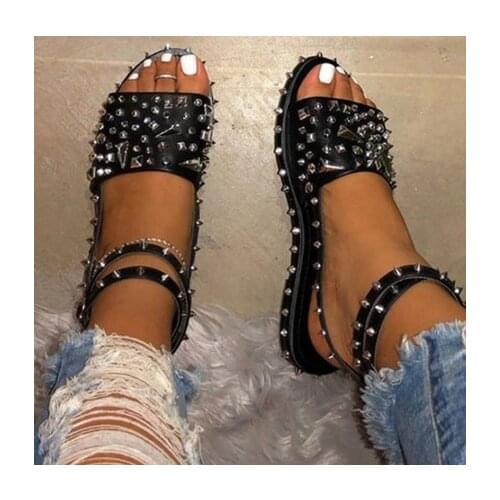 Women Fashion Rivet Sandals
