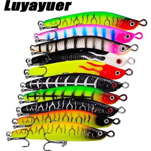 10 Color Lure Hard Artificial Fake Bait Wobblers 8cm 18g Fishing Crankbait with 3d Eyes for Predatory Fish