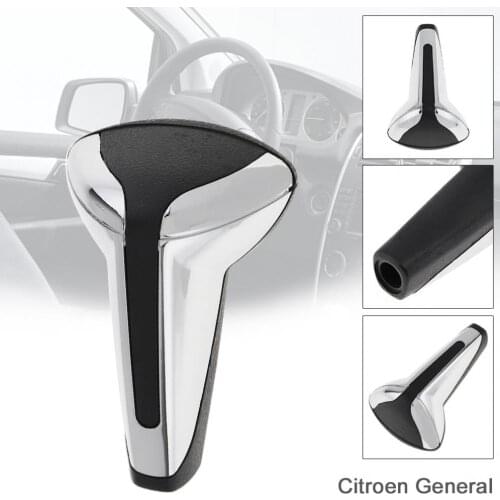 ABS Chromium Plating Silvery Car Automatic Transmission Gear Shift Shifter Lever Knob for Peugeot 307/Citroen C4 Triumph Sega