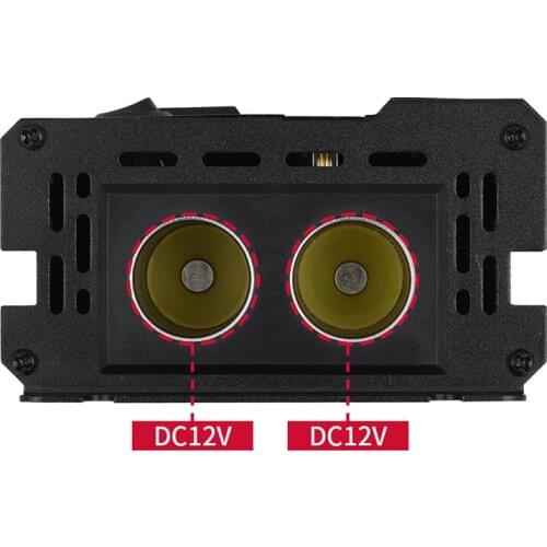 600W Power Car Inverter With Dual Car Cigarette Lighter+LCD Display DC 12V To 110V 220V AC Converter Automotive Inverter