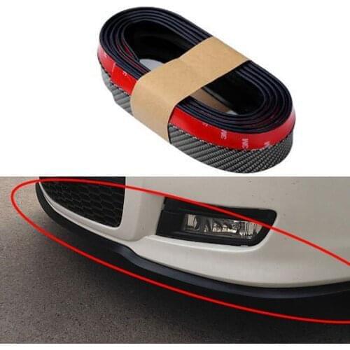 Car styling rubber skirt carbon front lip bumper decoration for hyundai tucson 2016 2017 ix35 i30 solaris accent