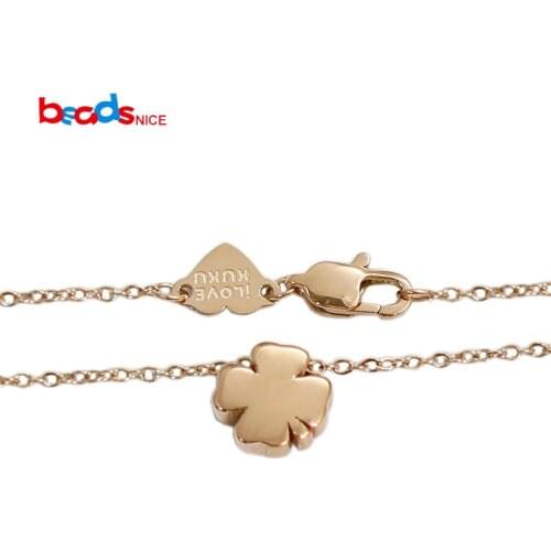 Beadsnice ID38851smt2 Stainless Steel Flower Jewelry Necklace Chain Pendant Necklace Delicate Gift for Her