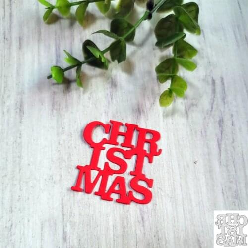 Letters"CHRISTMAS"Metal Cutting Dies Scrapbooking Stencils Template for Album Paper DIY Cards Decoration Embossing New Dies Cut