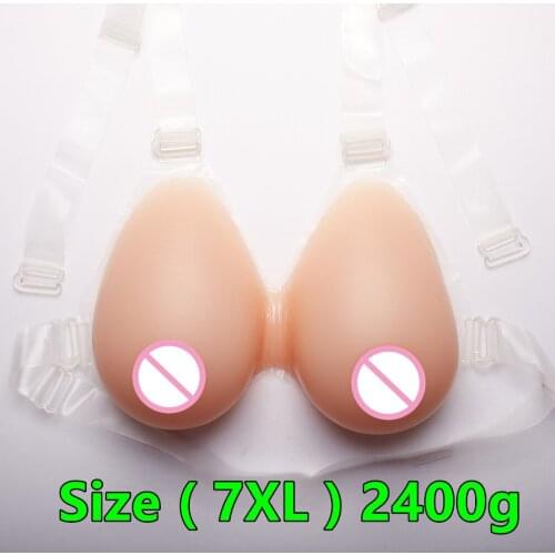 G cup 2400g/pair large big silicone fake breast crossdresser Teardrop Strap-on Big Silicone Breast For Drag Queen Huge Boobs