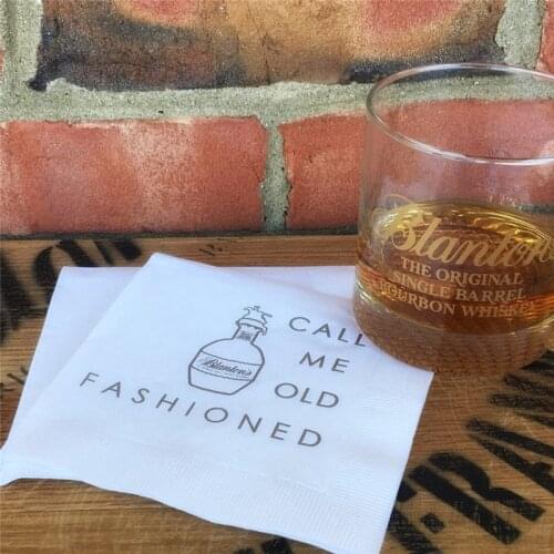 Custom Napkins, cocktail napkins, Bachelorette party ,First Communion ,Blantons Bourbon Cocktail Napkins