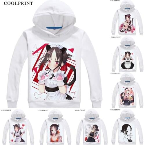 Kaguya Sama Love Is War Hoodies Shinomiya Kaguya Fujiwara Chika Awesome Sweatshirt Streetwear Custom Hoodie Costume Hooded