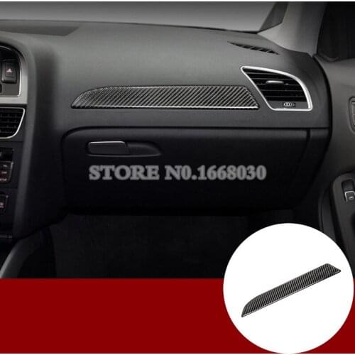 Carbon Fiber Center Console Glove Box Moulding Cover For Audi A5 S5 2008-2016 Car Decoration Car Accesories Interior