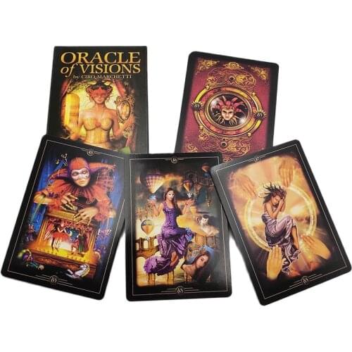 Visions Oracle Cards Divination Fate Gameplay 52 Sheet Tarot Cards Deck Family Entertainment Friend Party Playing Board Game