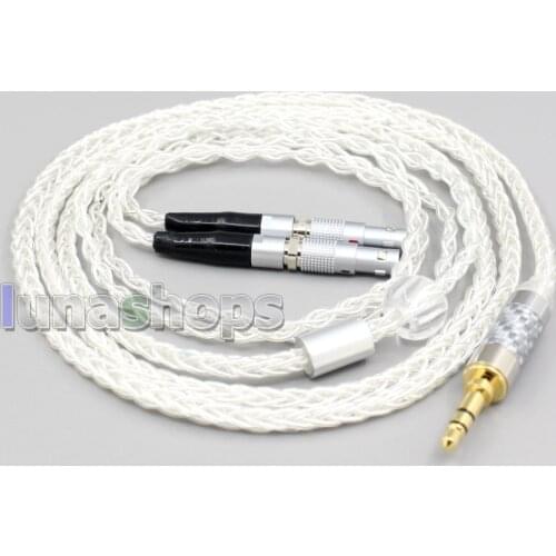 LN006552 XLR 8 Core Silver Plated OCC Earphone Cable For Ultrasone Veritas Jubilee 25E 15 Edition ED 8EX ED15 Headphone