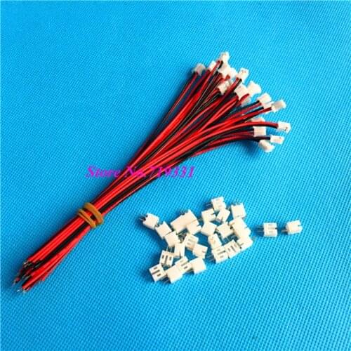 Mini Micro PH 2.0mm 2 Pin Female Connector plug w./Wires Cables 10 SETS