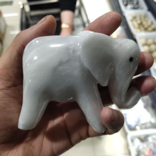 1pcs 10cm marble elephant Living roomstatue Fashion home decorations
