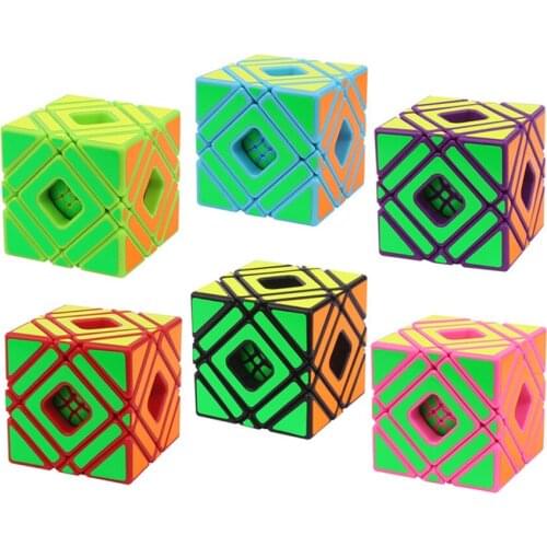 Multi-Skew 5x5x5 Speed Magic In Magic Cube Twist Puzzle Toy Brain Teaser 3D IQ Game 5x5 Yuxin 60mm Random Colors Multi-Color ABS