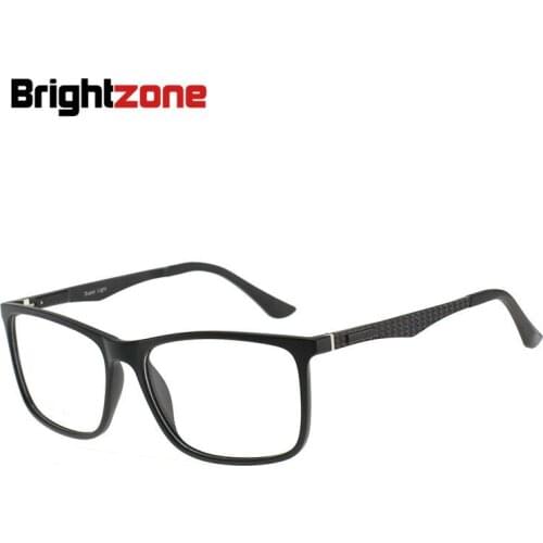 Brightzone Full Rim TR90 Prescription Glasses For Men Rectangle Durable Eyeglasses Clear Computer Myopia Optical Spectacles