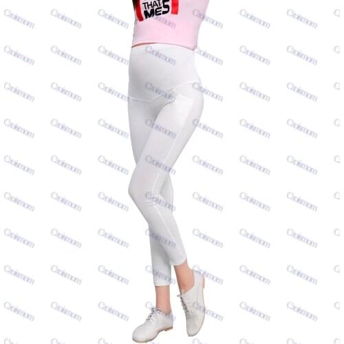 New Pregnant Womens Solid Color knitted Pants Maternity Stretchy Slim Skinny Pregnancy Pants Abdomen Support Maternity Leggings