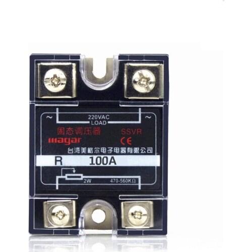 220V AC Single Phase Solid State Regulator SSVR 100A Resistance Value Of The Voltage Regulator Module