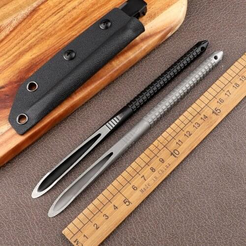 Portable Fixed Blade Crowbar Pu'er Tea Needle Outdoor EDC Survival Hand Tool Practical Kung Fu Tea Set Knife Non-slip Handle