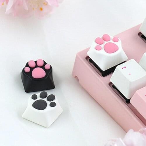 Mechaincal Keyboard Metal Soft Glue Cats Claw Keycap Simulation Hand Feeling Key Cap For Mx Switches