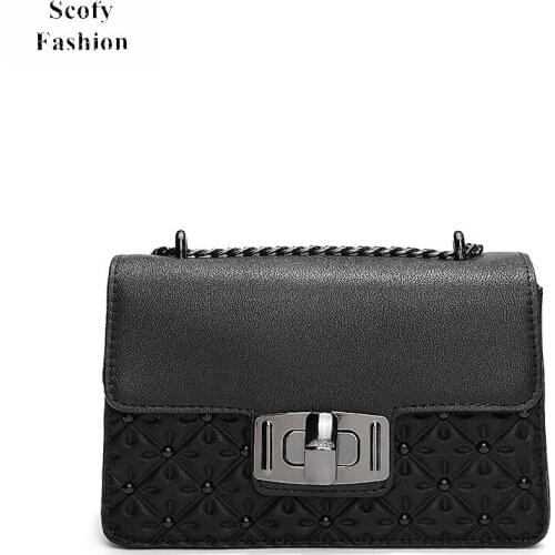 SCOFY Chain Crossbody Bags for Women 2021 Purses and Handbags Luxury Designer Bags Ladies Leisure Handbag