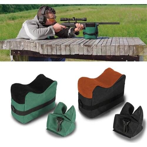 Tactical Sniper Shooting Gun Rest Bag Set Front & Rear Rifle Target Bench Unfilled Stand Support Sandbag Hunting Accessories Bag
