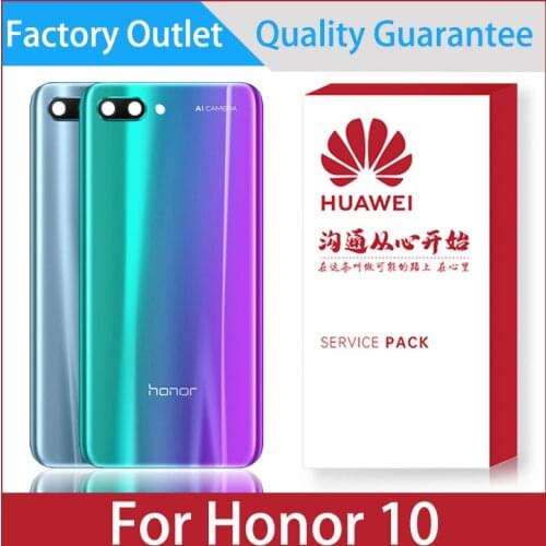 Back Cover For Huawei Honor 10 Back Battery Cover Rear Housing Door Case Housing Panel With Camera Lens