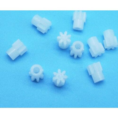 072A 0.5M Pinion Gears 7 Tooth Modulus 0.5 Plastic Gear 2mm Motor Shaft Fitting Parts Accessories 10pcs/lot