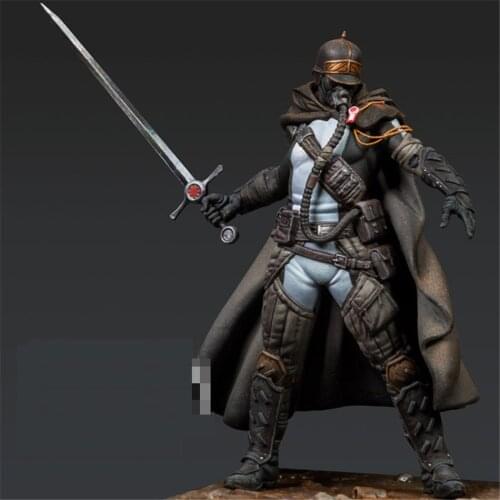 1/24 Scale Model Resin Kit Future Warrior Come with Two Head Assembly Models Figure Resin Kit Model Colorless Self-Assembled Toy