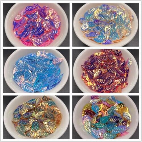 10g/Lot Golden leaf shape loose sequins Paillettes Wedding Craft diy Navidad Ornaments,Mixed Sequins