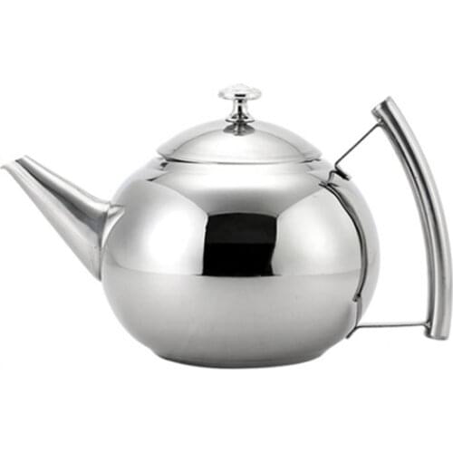 1L Stainless Steel Teapot with Tea Infuser Filter Oolong Kettle Metal Tea Coffee Pot Induction Cooker Gas Stove Kettle