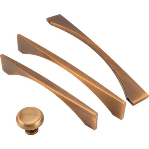 2pcs NEW American Zinc Alloy Cabinet Handle Modern Drawer Furniture Pull Black Red Copper Kitchen Closet door Knob 320mm ZA92215