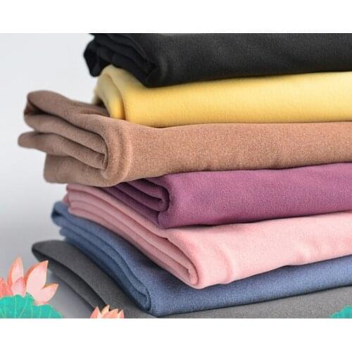 50cm*185cm Short plush super soft plush fabric for underwear bottoming shirt home service stretch knitted fabric