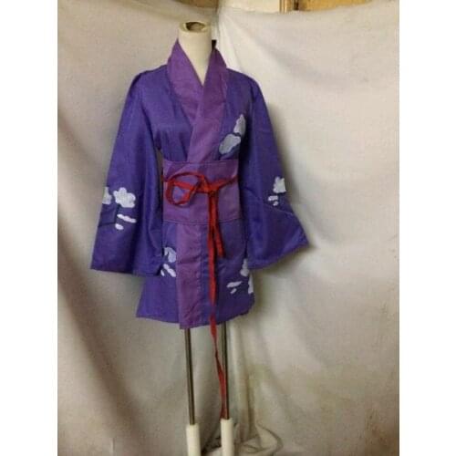 Anime Blue Exorcist Shura Kirigakure Cosplay Costume purple kimono 11