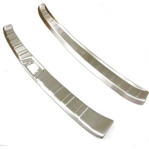 Car Rear Bumper Protector Door Sill Molding Garnish Exterior Chromium Styling For Nissan Qashqai J11 Accessories 2014 2015 2016