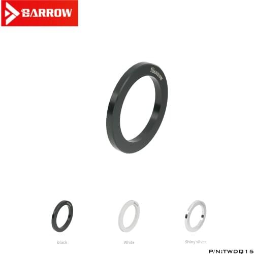 Barrow Black / Bright Silver / White 1.5MM Miniature Thread Washer TWDQ15