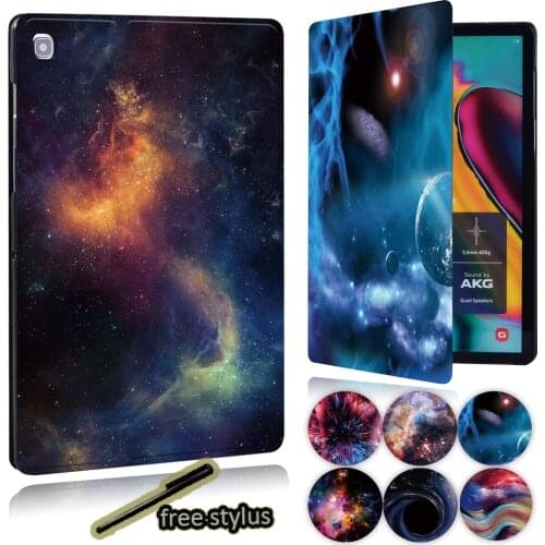 Flip Tablet Case for Samsung Galaxy Tab S4 Tab S6 Tab S5e 10.5"/Tab S6 Lite 10.4"/Tab S7 11" -dust-proof Space Series Cover Case