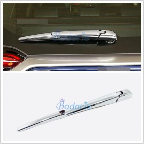 For Toyota RAV4 XA50 2019 2020 Carbon Fiber Color Rear Window Rain Water Wiper Cover Trim Chrome Car Styling Accessories