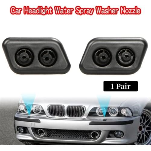 1 Pair for BMW 5 Series E39 520i 520d 523i 540iP 525d 525i 525tds 528i 530d Left & Right Car Headlight Water Spray Washer Nozzle