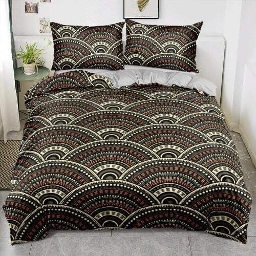 AfricanDesign King Duvet/Comforter/Quilt Covers Pillowcases Cover Geometry Bedding Sets Full Bed Linen Set Queen Twin Bedspreads