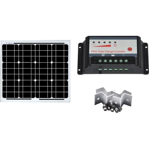 Solar Panel Kit 50w 100w 150W Solar Battery Solar Controller 12v/24v 30A PWM Cavaran Car Camping Motorhome Light LED Phone RV