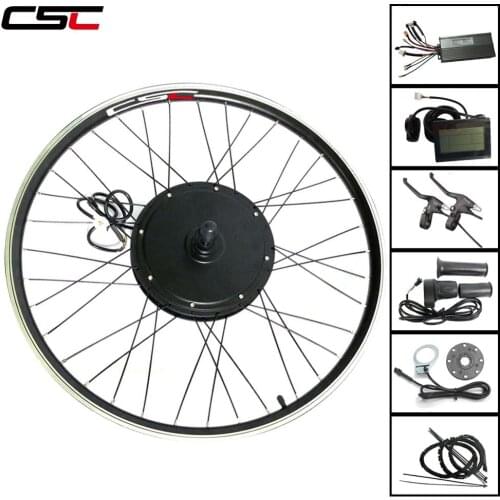 Ship From RU US ES PL Electric Bicycle Conversion Kit Rear Hub Motor Wheel 48V 1000W Ebike 20-29in 700C LCD3 Brake Regeneration