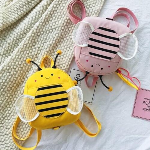 Korean Version of Childrens Bags, New Backpacks, Cute Bees, Leisure Backpacks, Tide Boys and Girls, Student Bags