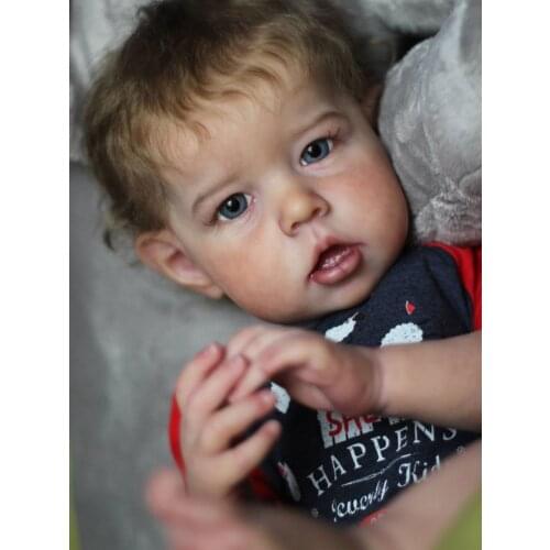 20 Inches Liam Reborn Baby Dolls Realistic Companion Bebe Toddler Soft Vinyl Silicone LoL Gifts For Girls Finished Doll