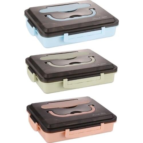 Stainless Steel Lunch Box 5 Compartments Thermal Insulated Bento Food Picnic Container Leakproof for Kids Students
