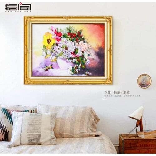 New hot sale cross stitch diamond painting embroidery ribbon embroidery lovers handmade lovers gift friends family decor gifts