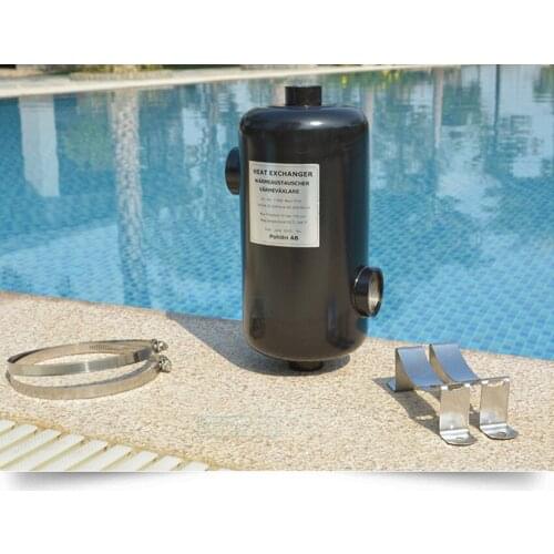 Swimming Pool Heat Exchanger Water Chiller Heat Pump Water Heater Parts Stainless Steel Liquid Heater Pool Thermostat Equipments