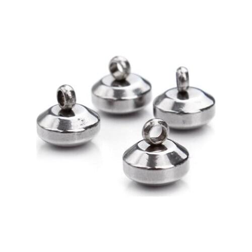 50pcs/lot 6mm Connector Metal Alloy Pendant For DIY bracelet Jewelry Making dft54s