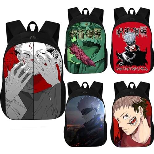 Jiu-Jitsu Battle Yuzu Itadori Backpack Japanese Anime Youth Single-layer School Bag Student Bag Travel Storage Bags Sports Bag