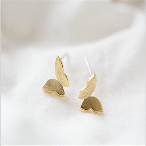 Fashion beautiful butterfly stud earrings Delicate Insect stud earrings 10PCS/LOT