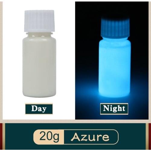 Luminous Paint Phosphor Pigment Shining Acrylic Paint 20g Azure for DIY Home Party Decoration Fluore Acrylic