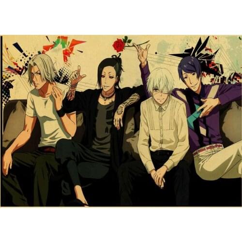 Japan Anime Tokyo Ghoul Picture Retro Art Decor Bar Cafe Wall Decor Quality Canvas painting poster living room Home Decor