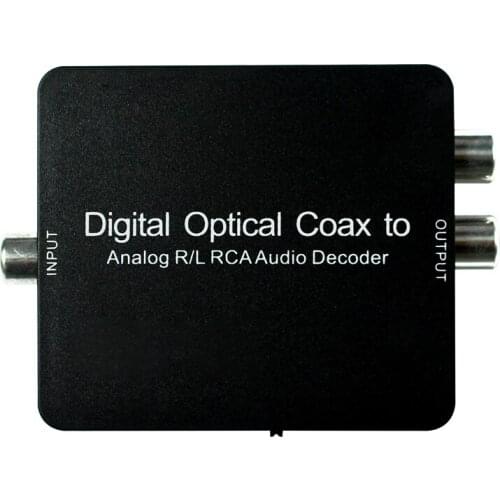 1pcs digital optical coax to analog R/L RCA audio decoder, Digital to Analog Decoder FOR Dolby DTS D2A ,dts audio decoder